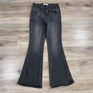 KanCan Women's Jeans Marcy Ultra High Rise Flare‎ Denim Casual 11_29 Dark Gray